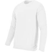 Tricou Bumbac Subtire Cu Maneca Lunga / Alb - Xl