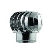 Capac Terminal Rotativ Pentru Cos Fum, Inox 150 Mm