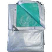 Prelata Cu Inele 220 G/Mp, 4X6 M, Argintiu-Verde