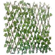 Gard Decorativ Artificial Extensibil, Lemn Cu Frunze Vita Vie 1.0X1.8 M - Wy151204
