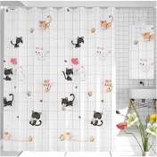Perdea Dus 70g / 180x200cm - Model-pisica