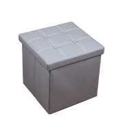 Taburet Pliabil Depozitare Modern - 38x38x38cm / Gri