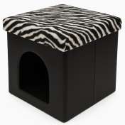 Taburet Pliabil Culcus Animale - 38x38x38cm / Zebrat