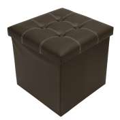 Taburet Pliabil Depozitare Modern - 38x38x38cm / Brun