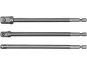 Set 3 Adaptoare Hexagonale 1/4'', 3/8'', 1/2''