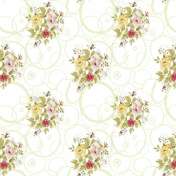 Fata Masa Pvc - 160g/m2 / 1.37x20m / Mix-flori-crem