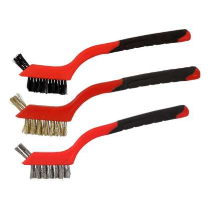 Set Perii Curatare Cu Fire Inox-alama-plastic - 3p.