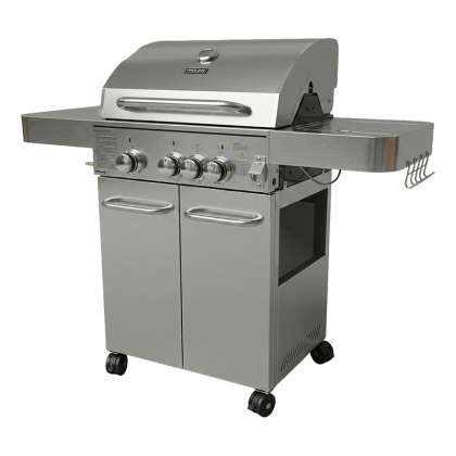 Grill Gaz Inoxidabil - 3+1 Arzatoare / 13.65kw