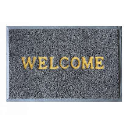 Covoras Intrare Tip-lufa - 38x58cm / Welcome Gri