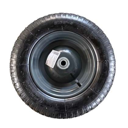 Roata Roaba Cu Cauciuc Bordurat - 3.5x8.0"