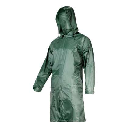 Pelerina Ploaie Cu Nasturi Si Fermoar / Verde - 2xl