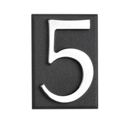 Semn Cifra Cu Placa Adeziva Fixare - 45mm / Gri / 3