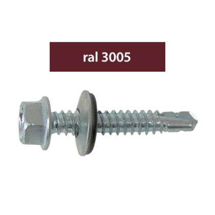 Suruburi Perforatoare Ral3005-visiniu 4.8x20mm, 250/set