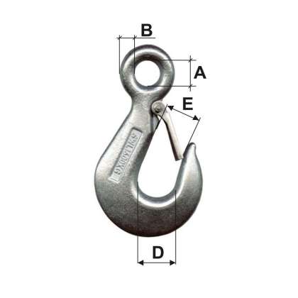 Carlig Zincat Securizat 2500kg / 25mm/49mm