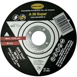 Disc Taiat Metal 41-A36 R-Bf - 115X1.6X22.23 Mm