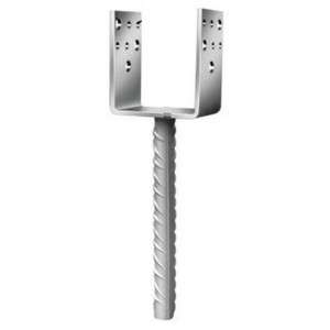 Papuc Reazem Tip "U" Cu Picior Pt. Lemn 121X100X60X4 Mm / 16X200 Mm (J-Csb-121)