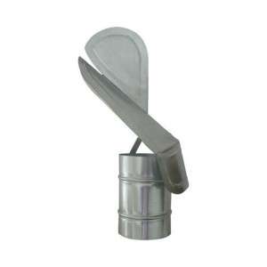 Capac Terminal Cocos Pentru Cos Fum, Zincat 120 Mm