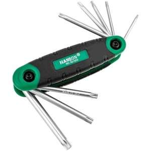 Chei Torx, Cr-V Set 8 Pliabil (T9,T10,T15,T20,T25,T27,T30,T40) - Hb651603