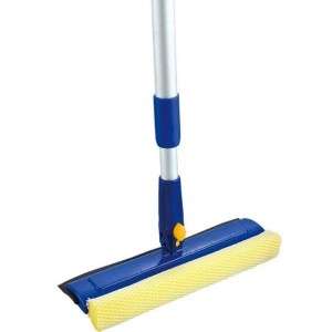 Racletă Pentru Geam Cu Burete 25 Cm Și Lamelă De Cauciuc, Coadă Telescopică 95 Cm (003329)
