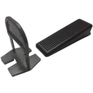 Sistem Nivelare Gresie/Faianta - Set 50 Clips Pt. Rost Min.1 Mm+ 50 Pene Pt.gros.placi Max.12 Mm