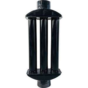 Recuperator Caldura Emailat Negru Max - 130 Mm (Ht)