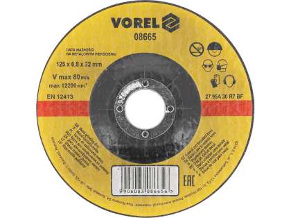 Disc Șlefuit Metal 125X6,8X22Mm