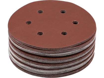 Set 50 Discuri Abrazive Velcro, 150Mm, 6 Găuri, P240