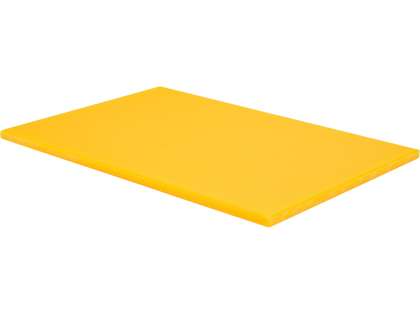 Tocător Plastic, Galben, 450X300X13Mm