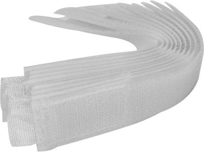 Bandă Velcro 150Mm, 10 Buc, Alb