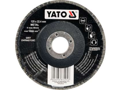Disc Lamelar Șlefuit, 125Mm, P80