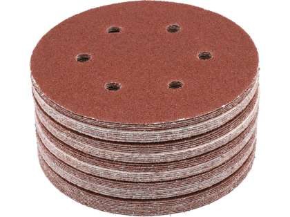 Set 50 Discuri Abrazive Velcro, 150Mm, 6 Găuri, P40