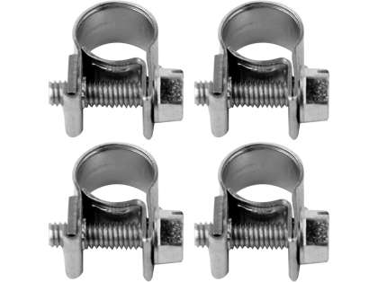 Set 4 Cleme Zincate Cu Șurub, 10-12/9Mm