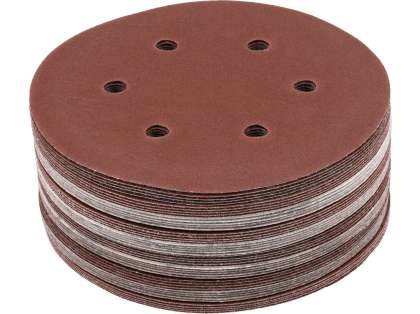 Set 50 Discuri Abrazive Velcro, 150Mm, 6 Găuri, P150
