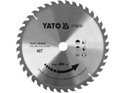 Disc Circular Pentru Lemn 315X40Tx30Mm