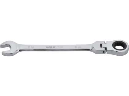 Cheie Combinată Cu Clichet Și Cap Flexibil 24Mm