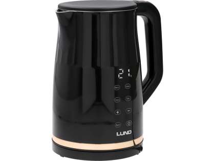 Fierbător Electric 1,7L, Controlul Temperaturii, Negru