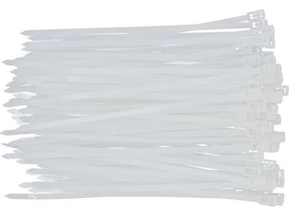 Colier Plastic Reutilizabil 4,8X200Mm 100 Buc, Alb