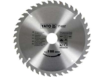 Disc Fierăstrău Circular Pentru Lemn 210X40Tx30Mm