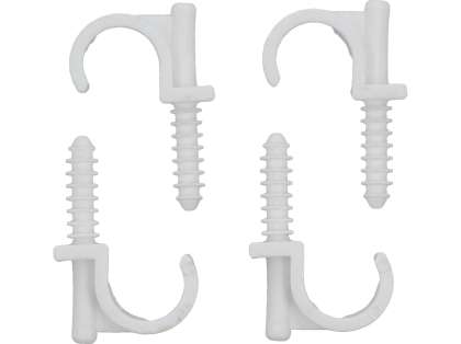 Set 4 Cleme Simple Cu Montare Rapidă, Pentru Țevi 22Mm