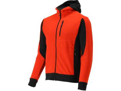 Jacheta Fleece Cu Gluga Sarna Rosie 2Xl