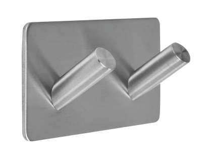 Cârlig Dublu Pentru Prosop Cu Dublu Adeziv 45X90X25Mm, Gama Steely