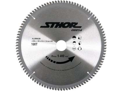 Disc Fierastrău Circular Pentru Aluminiu D250 T100 D30