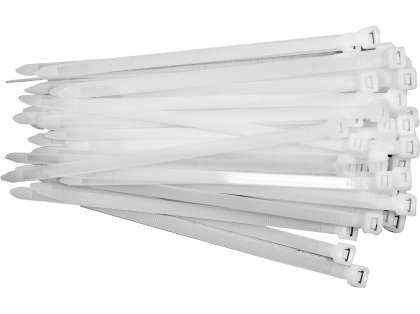Coliere Din Plastic 200X7,6Mm, 50 Buc, Alb