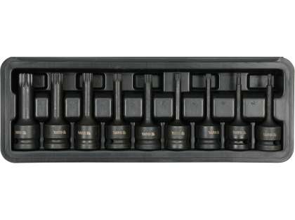 Set Biți Impact 1/2'', Spline, 9 Buc