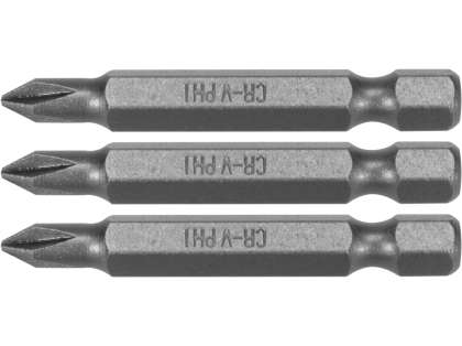 Set 3 Biți 1/4'' Ph1X50Mm