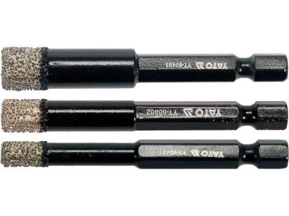 Set 3 Burghie Diamantate Pentru Ceramică