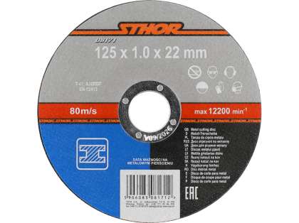 Disc Debitat Metale 125X1X22Mm, Sthor