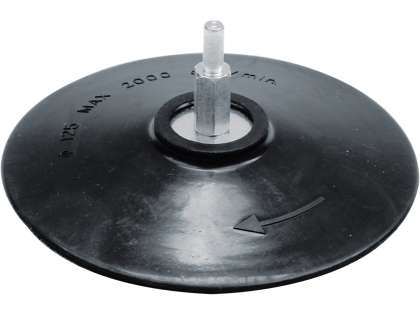 Suport Disc Abraziv Fixare Velcro, 125Mm, Cu Tijă