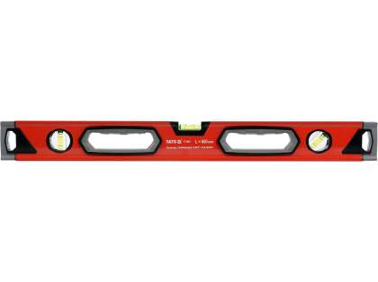 Nivelă De Aluminiu 600Mm, 3 Flacoane, Precizie 0,5Mm/M