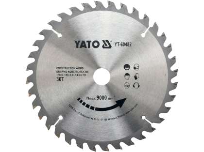 Disc Circular Lemn, 180X20X2.4Mm, 36 Dinți